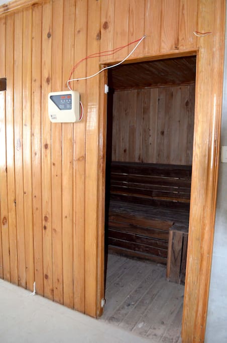 Sauna in the ground floor.