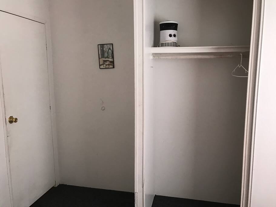 Door & closet of bedroom