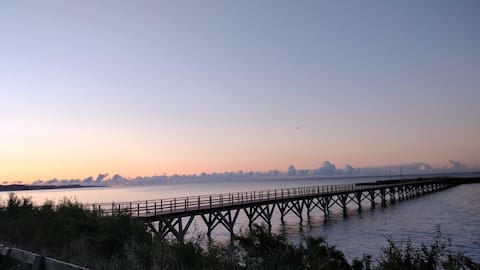 Flot lejlighed med havudsigt i skønne Arnager