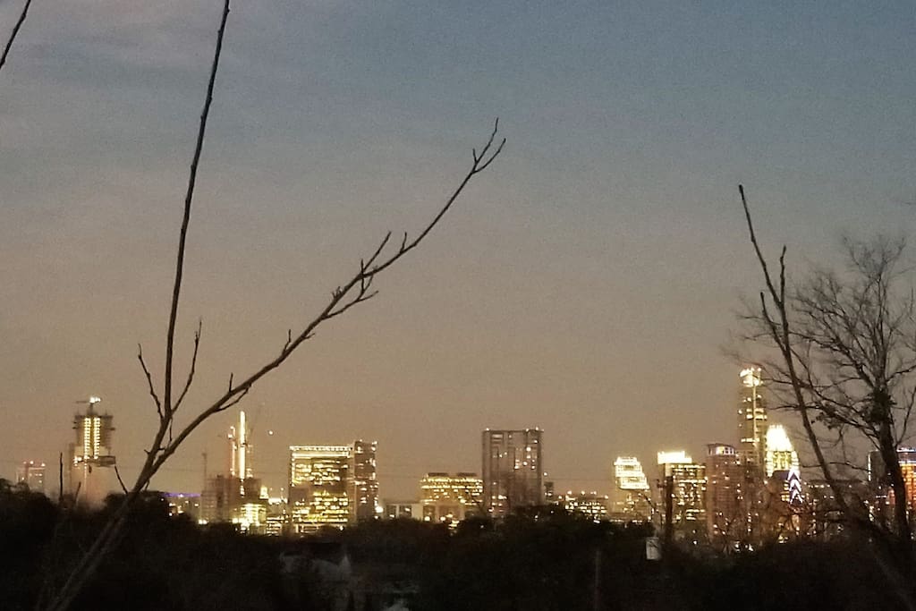 Open city views - awesome at dusk!