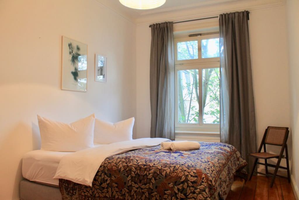Bedroom with king sized bed