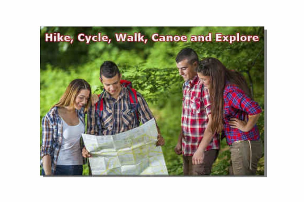 We are close to the "Great Outdoors" Walking, Hiking, Canoeing, Cycling, Off-road BMX Bike Trails and Orienteering.