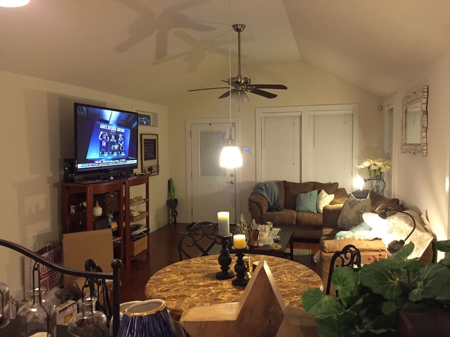 Living room, view from kitchen