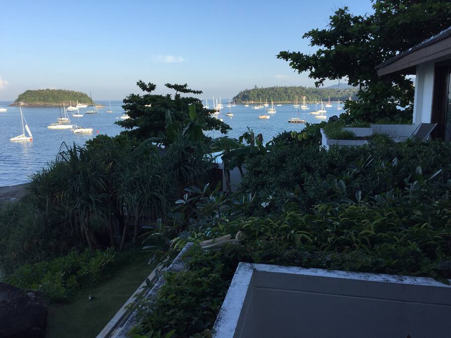 King’s Cup Annual Sailing Regatta @ Kata Bay viewed from dining patio