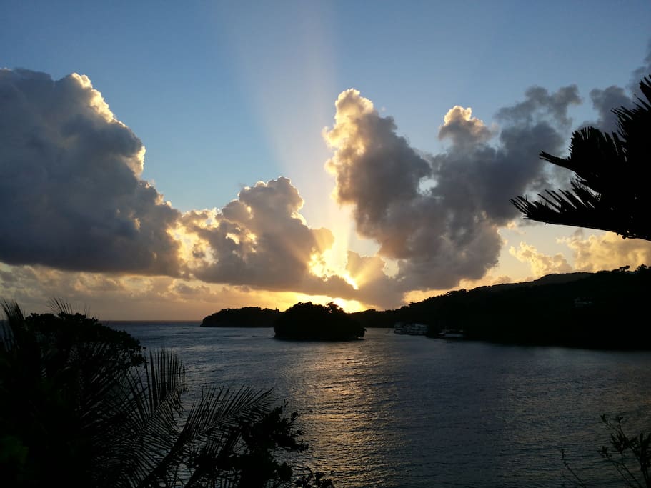 View from Belmont across San San Bay