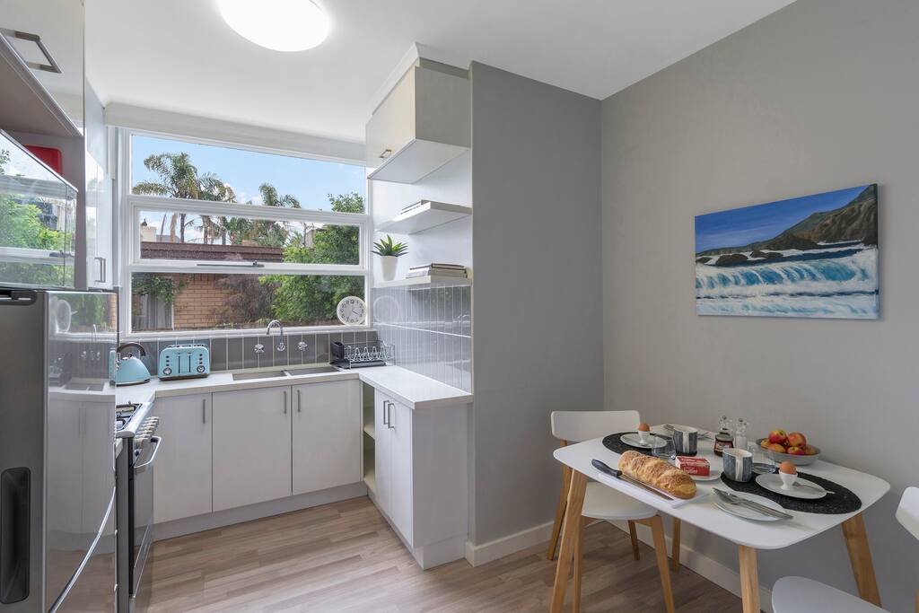 Kitchen showing meals area
