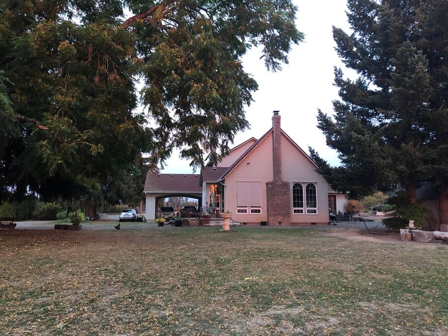 The home is In the center of a 5 acre plot, surrounded by hazelnut orchards and berry farms.