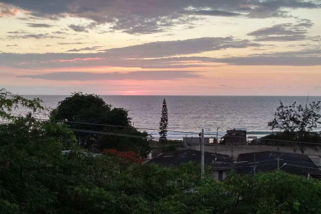 View from Bungalow balcony.