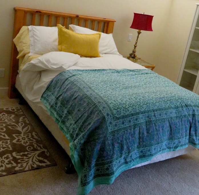 double-sized very comfortable bed