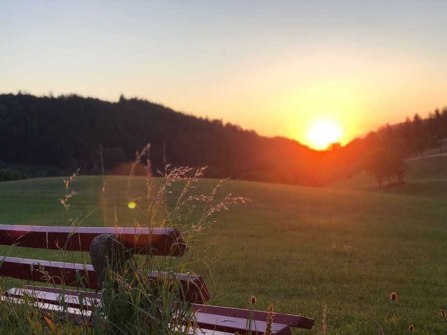 Abend Stimmung im Sommer
