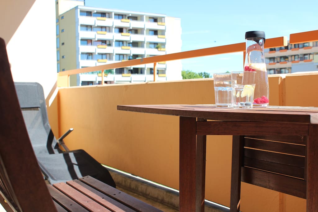 großer Balkon