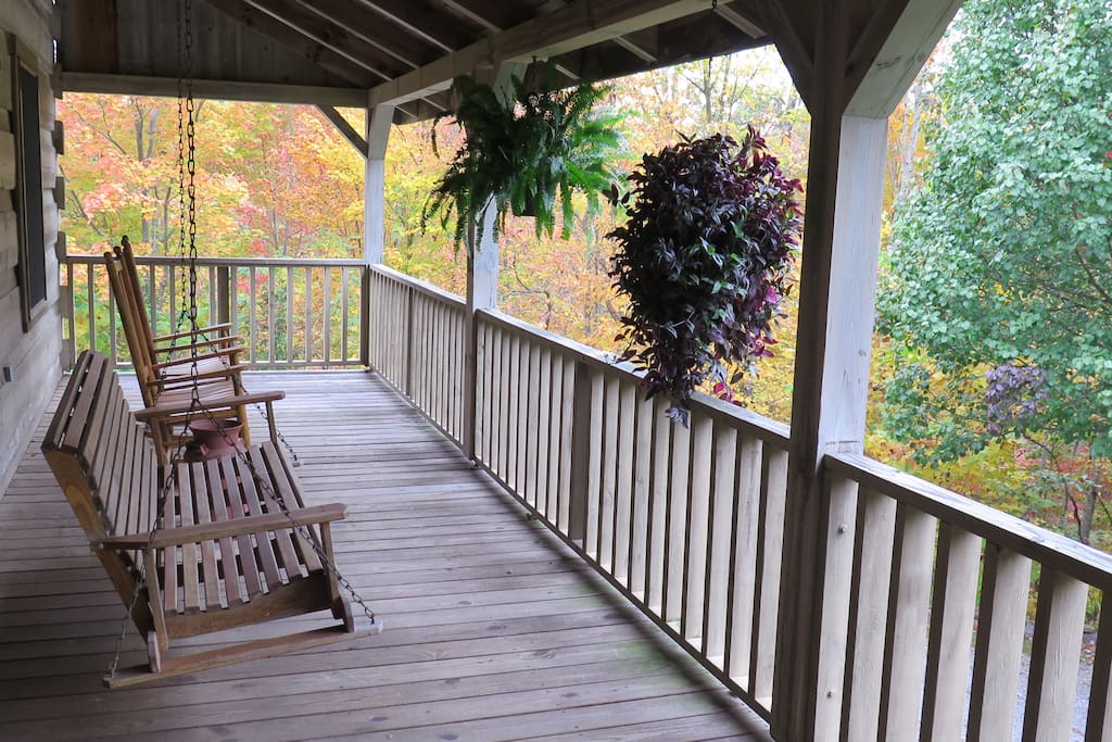 Grab a rocking chair or swing on our expansive front porch - the perfect place for relaxing and socializing.