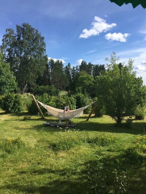 Huge, secluded garden.