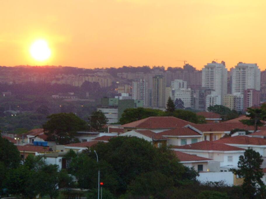 great open view with beautiful sunset