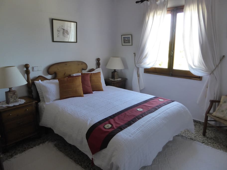 Bedroom 1 with its kingsize bed.
