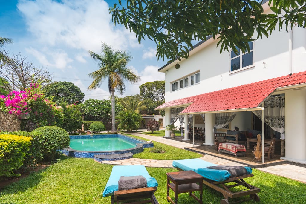 Swimming Pool with relaxing area