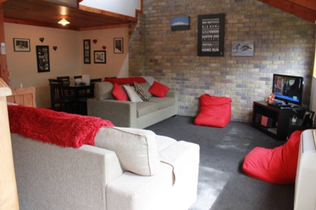 Living Area and Dining in Background