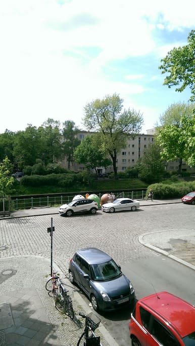 view from balcony to the canal