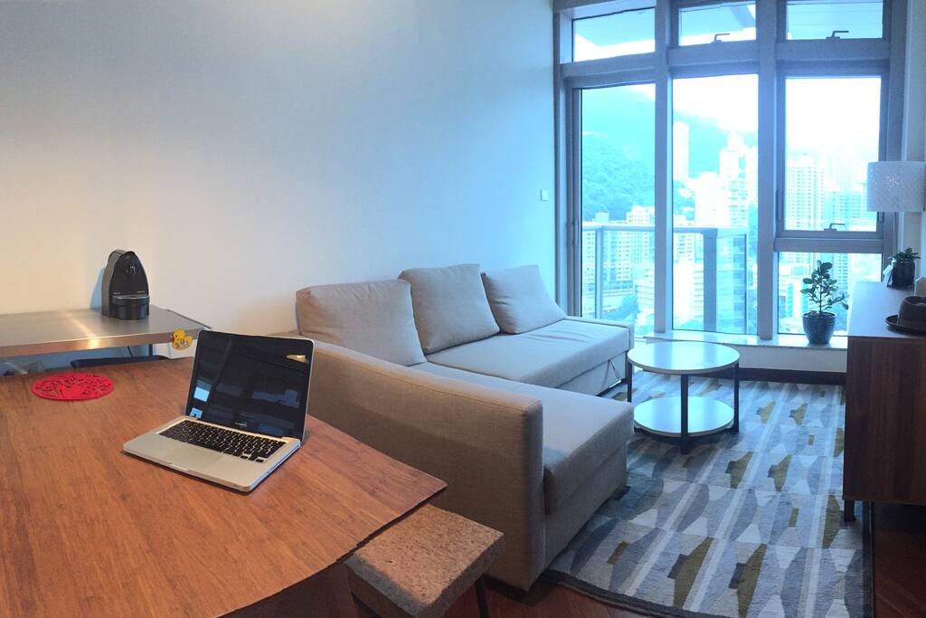 Spacious and bright living-room