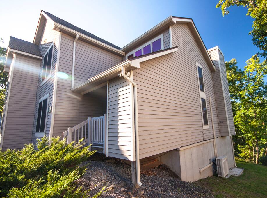 The exterior of the home.