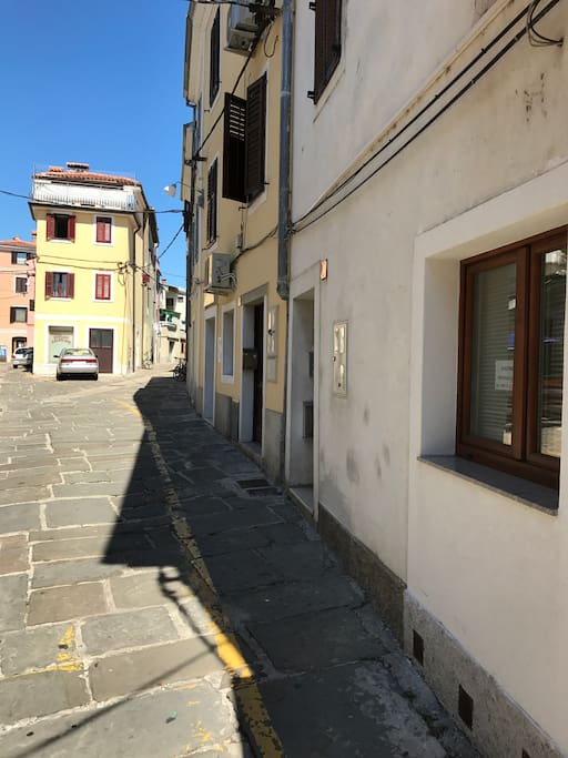 Street with entrance