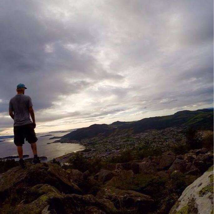Great view over Jorpeland. Lots of trails close by
