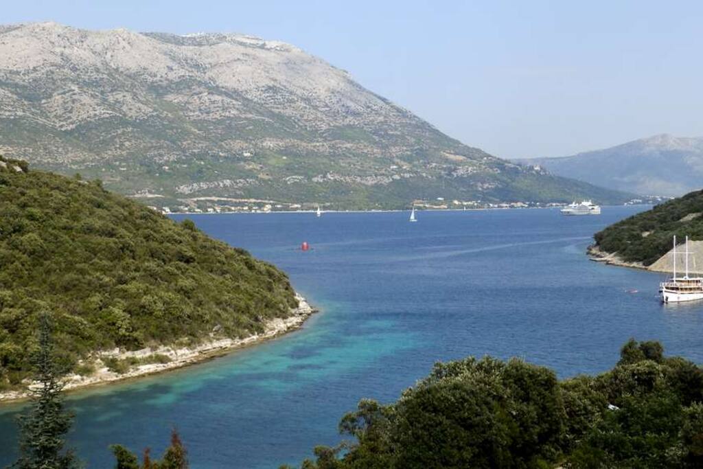 View of the bay from the house