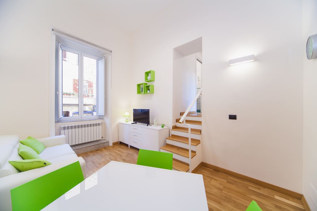 Salone con divano letto