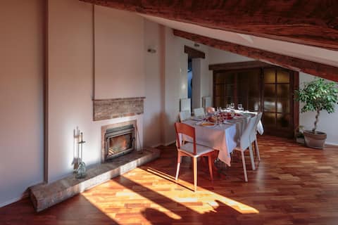 Attic in the historic center