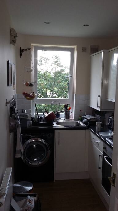 Kitchen with washer