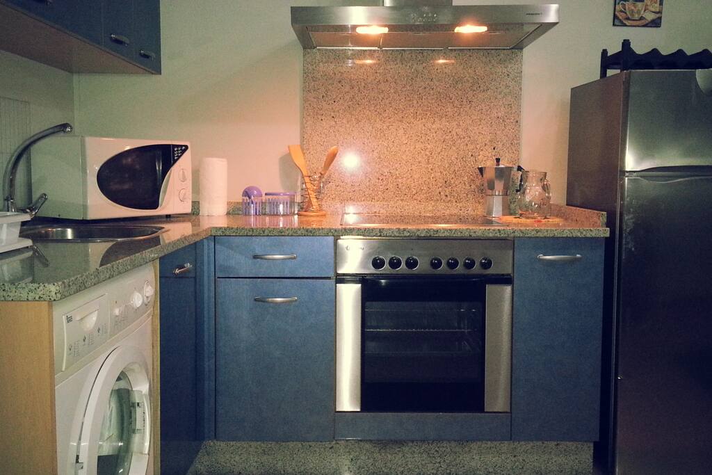 cocina privada totalmente equipada.