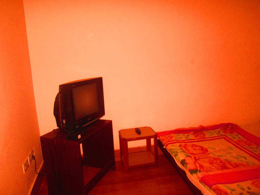 Bed and TV