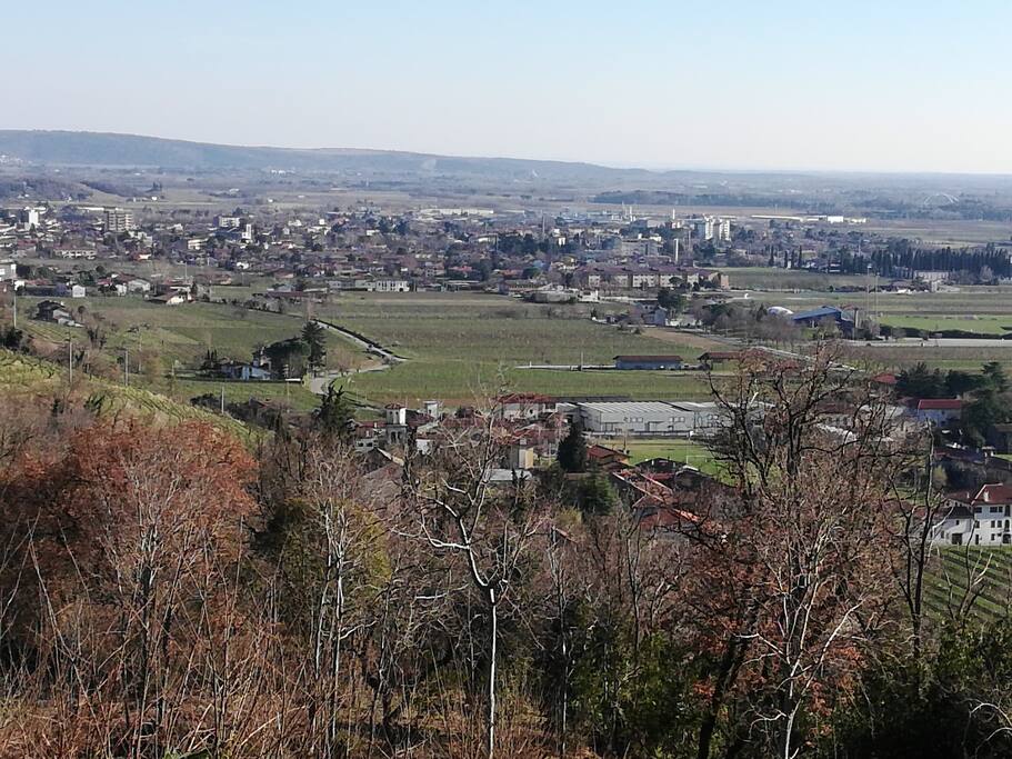 Veduta di Cormons dalla chiesetta di San Giorgio..