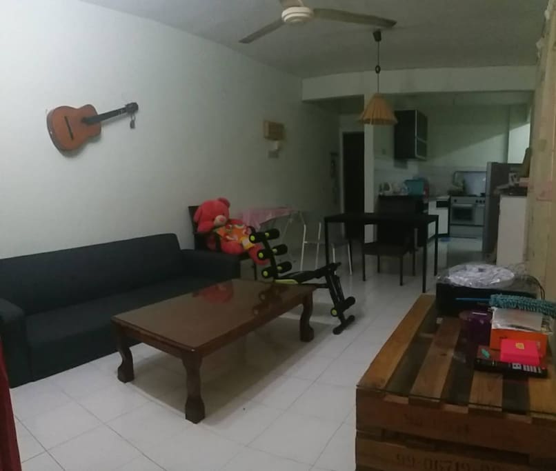 Living Hall and Kitchen