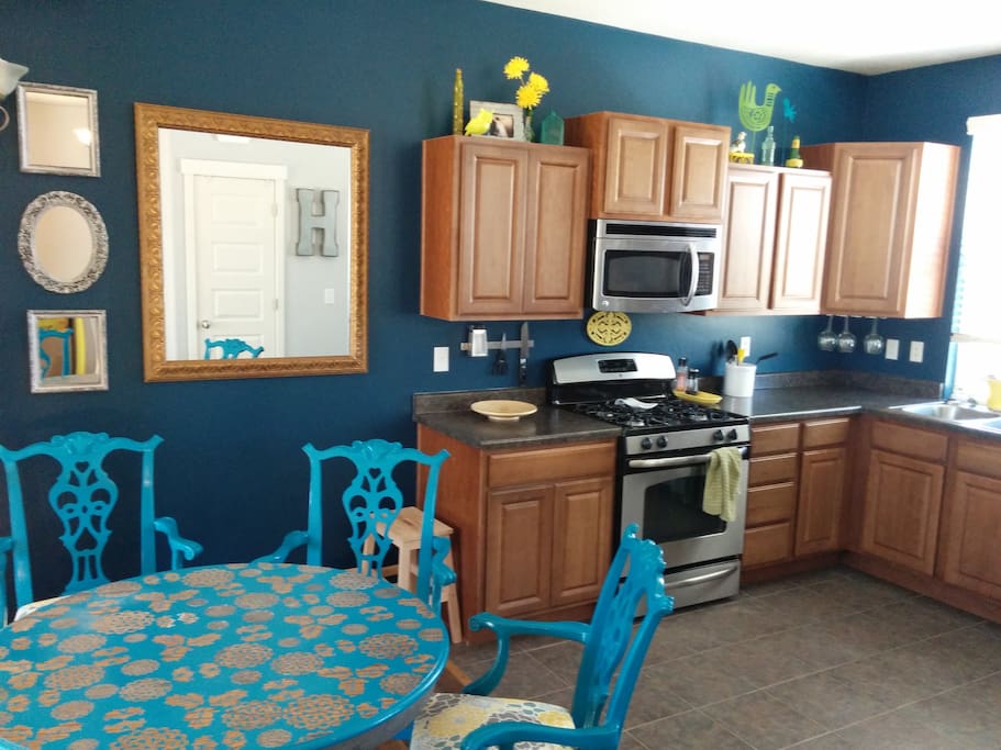 Feel free to use the kitchen.