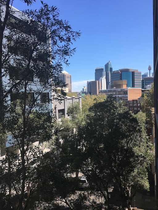 Views of Sydney CBD. just a short 20 minute walk away (10 mins by train).