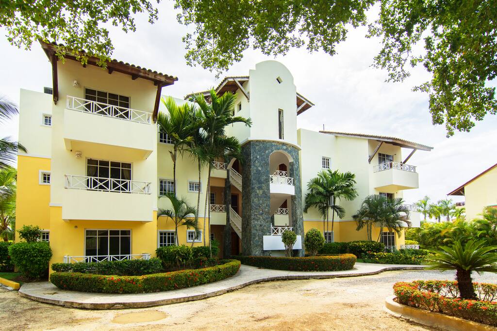 Front of complex