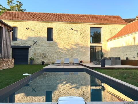 Private pool & spa - Charming house 8 pers.