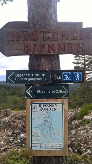 Flott skiløype og turterreng rett utenfor hyttedøra