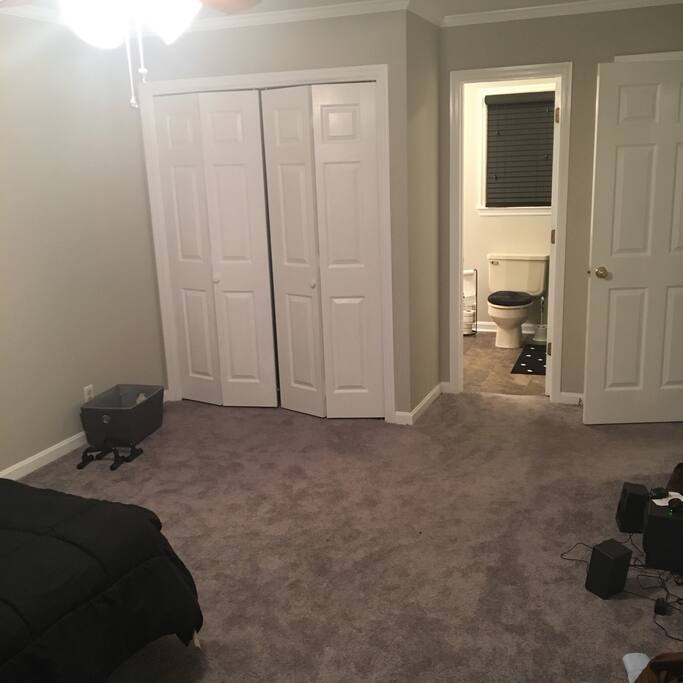 Spacious master bedroom.