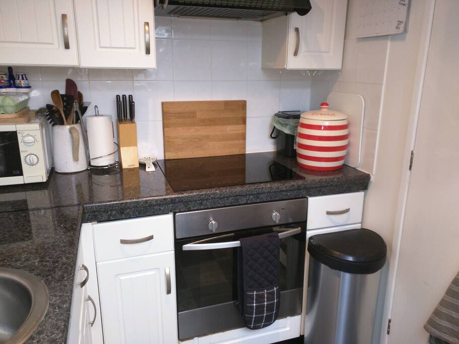 Kitchen with electric hob