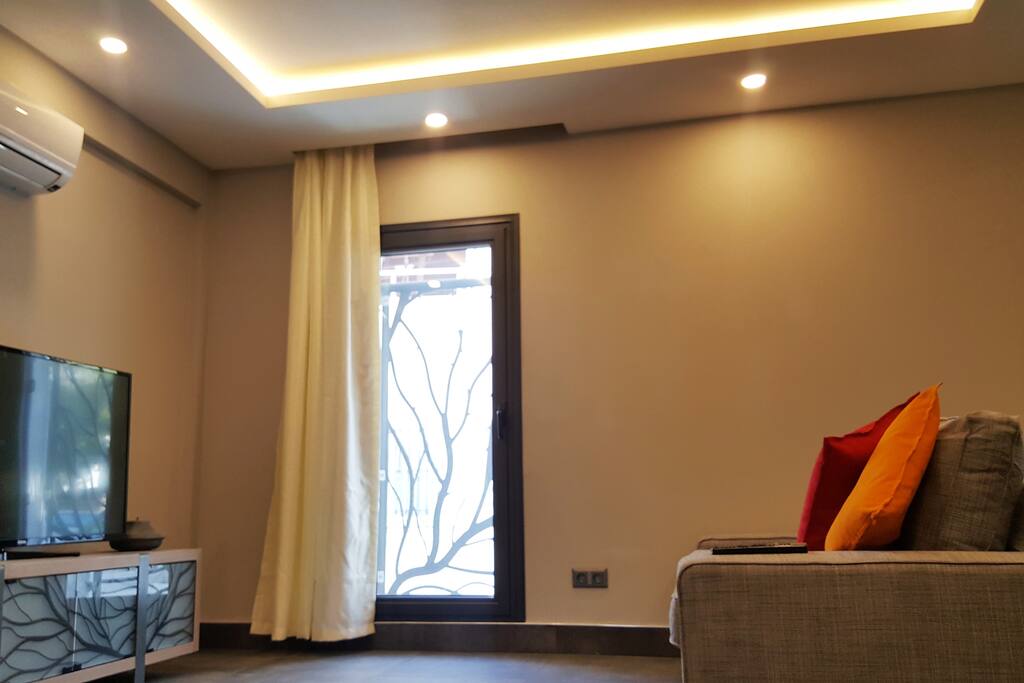 Spacey and cozy living room.