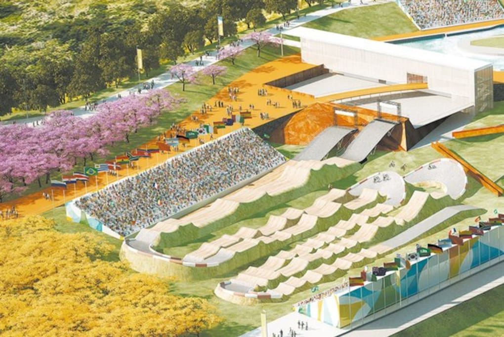 Pista olímpica de mountain bike, em Deodoro