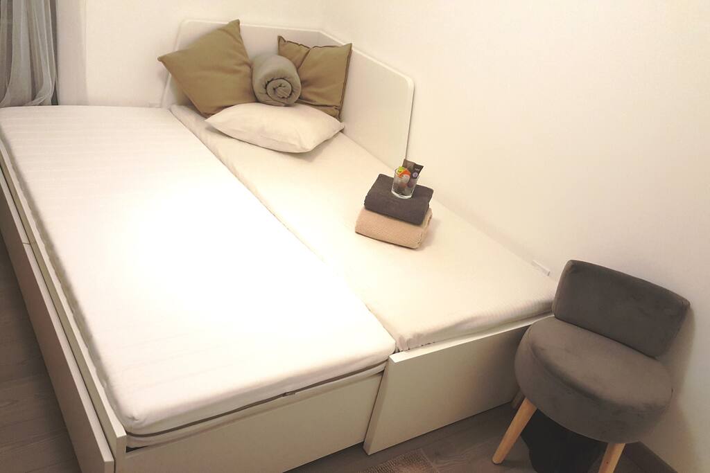 Convertible déployé (matelas à la même hauteur)