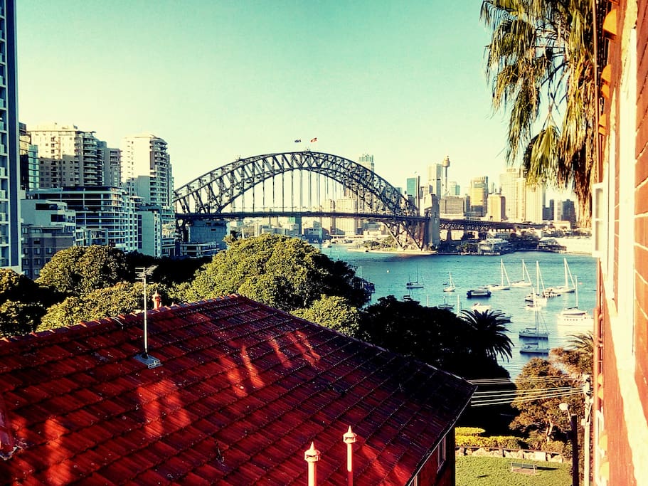 Harbour glimpses from the living room