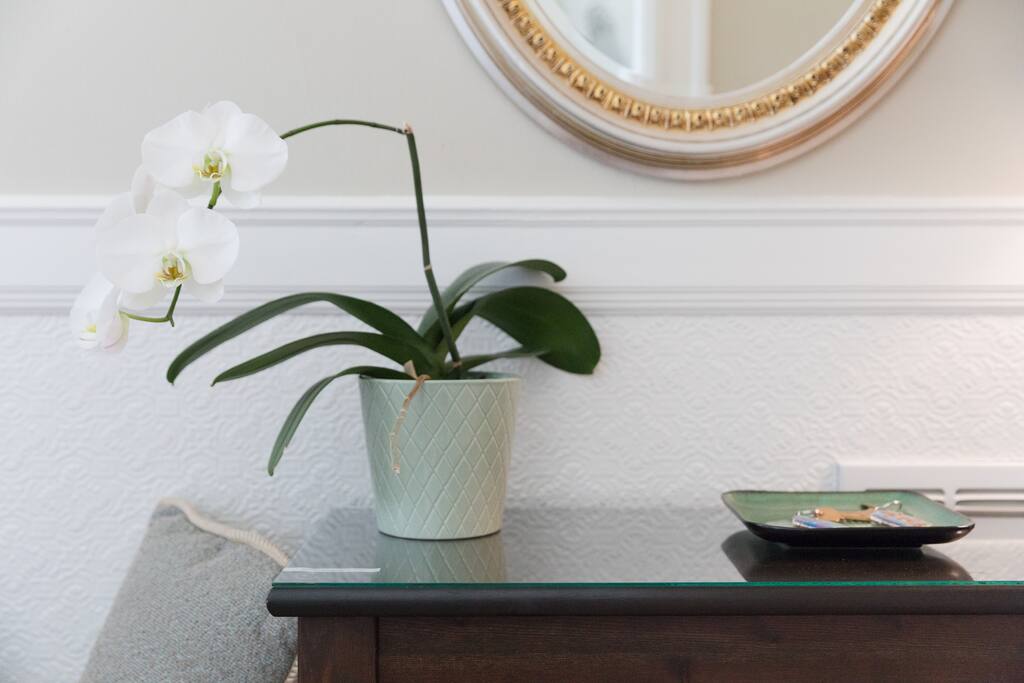 Thoughtful designer touches are found throughout the unit.