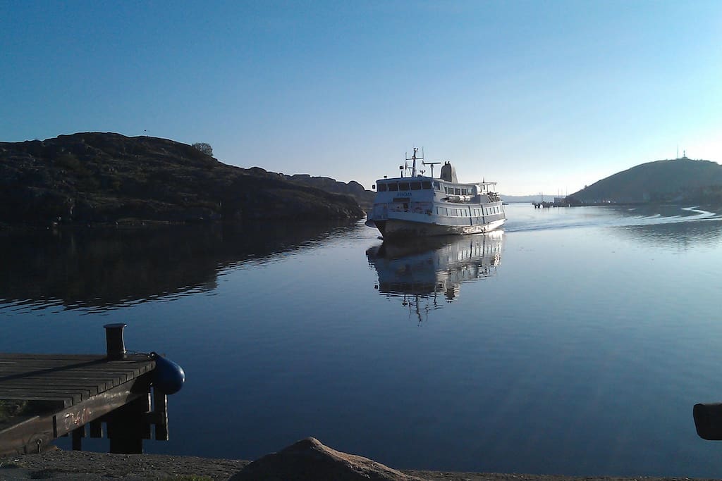 The ferry to the island's free if you paid bus / tram-ride