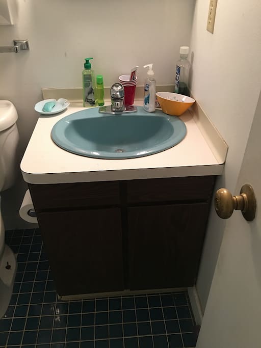 Sink in restroom.