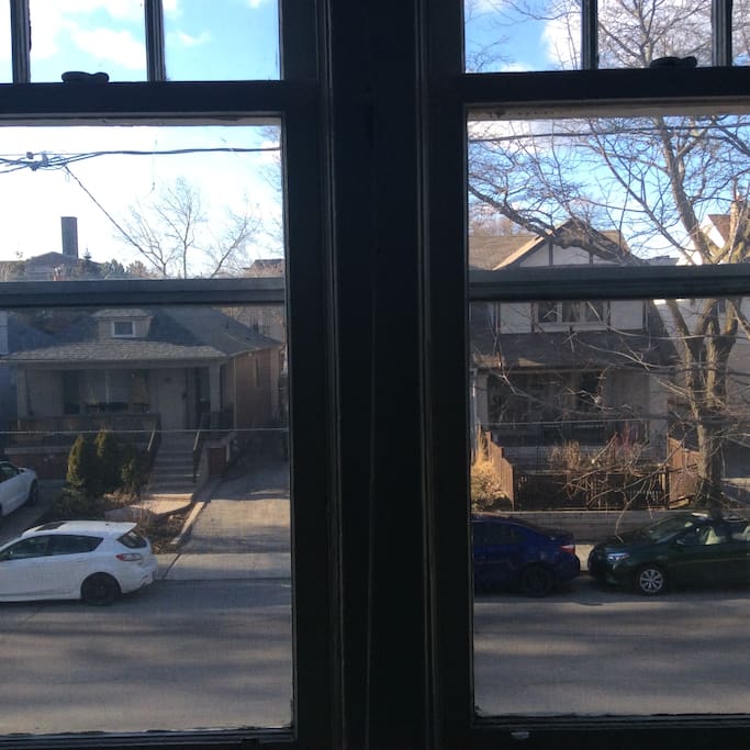 View of street. Trees and family neighbor hood