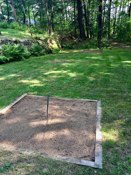 Enjoy a game of horseshoes!